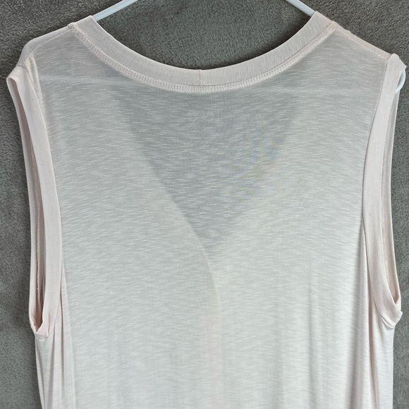 LOGO LORI GOLDSTEIN Pink Button-Up Sleeveless Cardigan w/ Pockets Medium - Picture 13 of 15